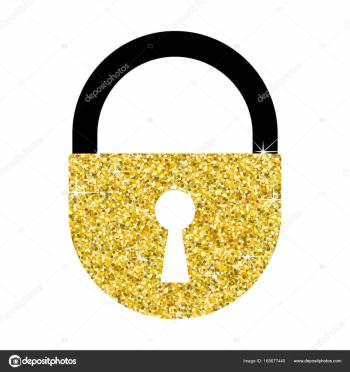 golden lock icon — Stock Vector © quarta #165677440
