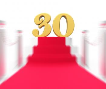 Golden Thirty On Red Carpet Displays Film Industry Anniversary Event