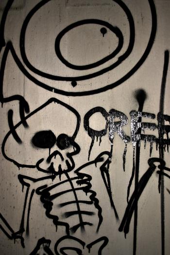 Graffiti skull