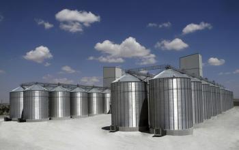 Grain silo / galvanized steel / discharge - 21215 - ALTINBILEK GRAIN ...