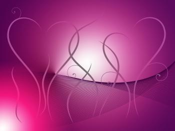Grass Heart Background Shows Outdoor Wedding Or Romance