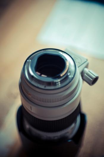 Gray and Black Camera Lens