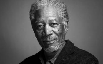 Black and white grayscale actors morgan freeman wallpaper ...
