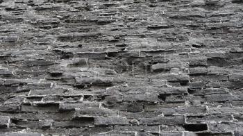 Ancient city Great Wall texture.Weathering of masonry. ~ Video #12766770