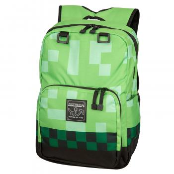 Amazon.com: JINX Minecraft Creeper Kids Backpack (Green, 18") for ...