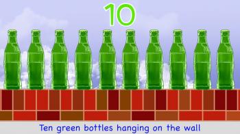 Ten Green Bottles | NURSERY RHYME | RainbowRabbit - YouTube