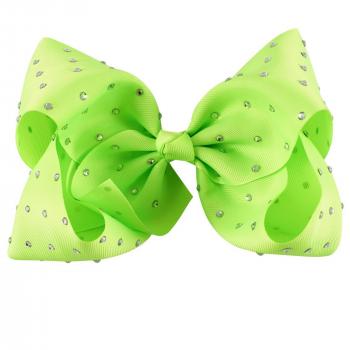 Rhinestone 8" Bow, Neon Green - Walmart.com