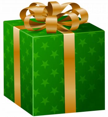 Green Gift Box PNG Clip Art Image | Gallery Yopriceville - High ...