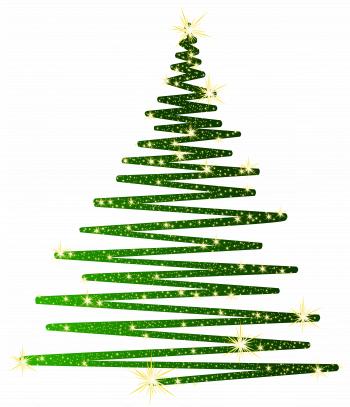 Green Christmas Shining Tree PNG Clipart | Gallery Yopriceville ...
