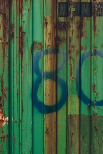 Green Corroded Container Texture