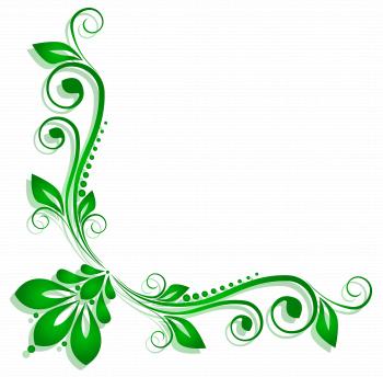 Green Floral Deco PNG Clipart | Gallery Yopriceville - High-Quality ...