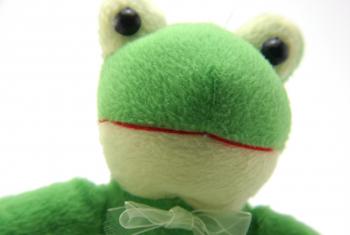 Green fluffy toy