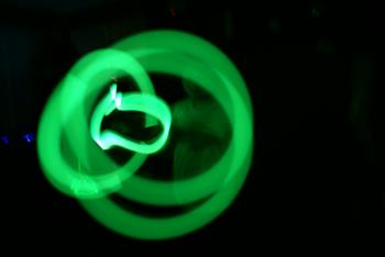 Green Glow stringing