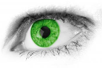 Green Human Eye