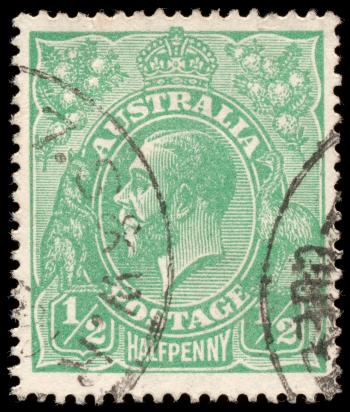 Green King George V Stamp