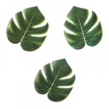 Amazon.com: Tropical Imitation Plant Leaves 8" Hawaiian Luau Party ...
