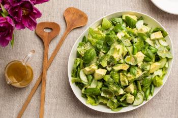 All Green Salad with Citrus Vinaigrette recipe | Epicurious.com