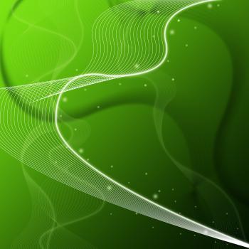 Green Web Background Shows Wavy Lines And Sparkles