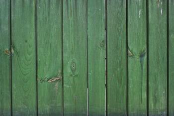 Green Wooden Fence Texture