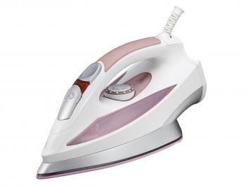 Grey and Pink Cordless Clothes Iron