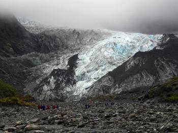 Grey Blue Glacier Mountain
