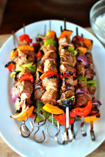 Grilled Marinated Steak Kebabs | Kebabs, Steak and Grilling