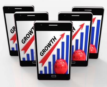 Growth Graph Means Financial Increase Or Gain