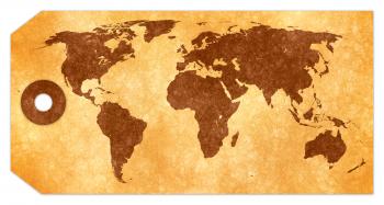 Grunge Tag - World Map