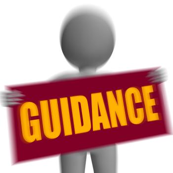 Guidance Sign Character Displays Support And Assistance