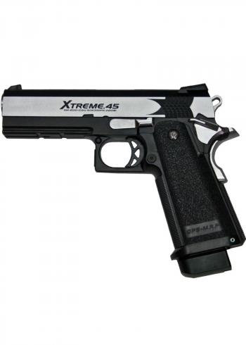 Tokyo Marui - XTreme .45 GBB Full Auto Pistol - Silver