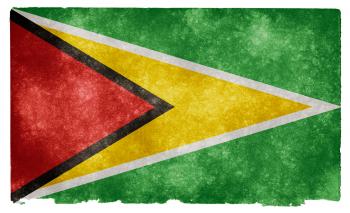 Guyana Grunge Flag