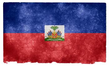 Haiti Grunge Flag