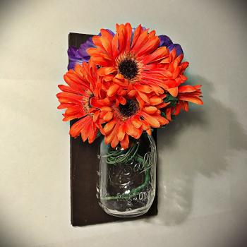 Hanging Mason Jar, Rustic Home Decor, Home & Living, Chain Hanging ...