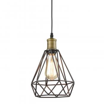 YOBO Lighting Vintage Oil Rubbed Bronze Polygon Wire Pendant Light ...