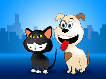 Happy Pets Represents Domestic Cat And Canines