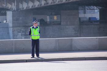Happy policeman