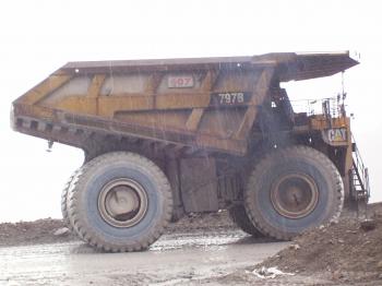 Haul Truck on gold mine