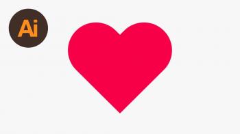 Learn How to Draw a Heart Shape in Adobe Illustrator | Dansky - YouTube