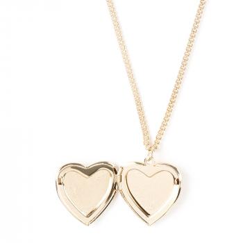 Floral Heart Shaped Locket Pendant Necklace | Claire's US