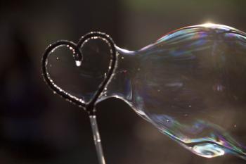 Heart Soap Bubbles