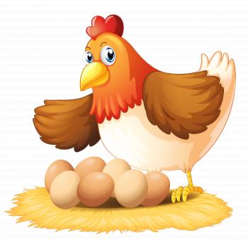 Hen with Eggs PNG Clipart | Gallery Yopriceville - High-Quality ...