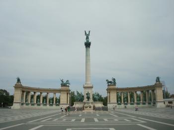 Heroes square in Budapest