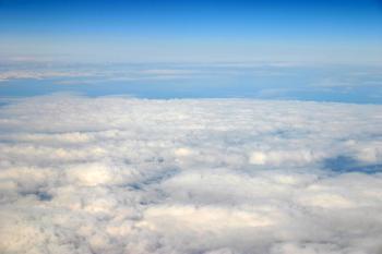 High altitude cloud view