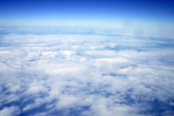 High altitude cloud view
