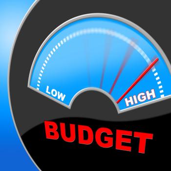 High Budget Means Accountant Financial And Savings