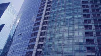 Business Modern architecture close up, texture windows of a high ...