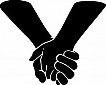 Clipart - Holding hands