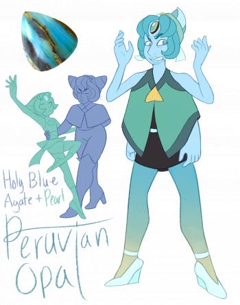 FT - (Pearl/Holly Blue) Peruvian Opal by TheZodiacLord on DeviantArt