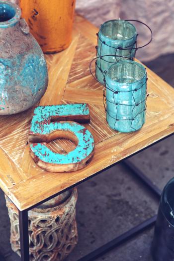 Home decor / wooden number 5