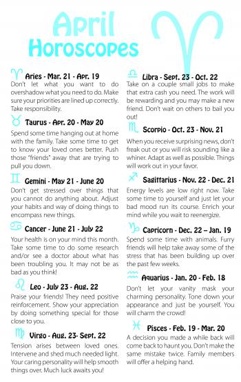 Horoscopes | SchoolPrinting.com